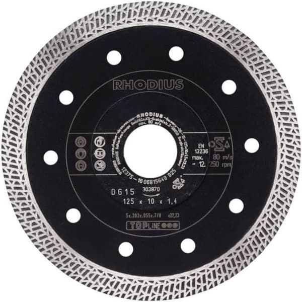 Rhodius DG15 303870 diamantkapskiva Ø 125 mm Ø borrning 22,23 mm 1 st.