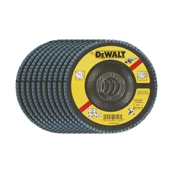 Klaffskiva - DEWALT - DT3258-QZ - Ø 115mm - Korn 120 - Zirkoniumoxid
