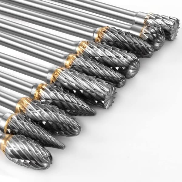 Hårdmetallborrset kompatibelt med Dremel - metallborrar - 10 st, 1/8" skaft för gör-det-själv - för gör-det-själv, gravering