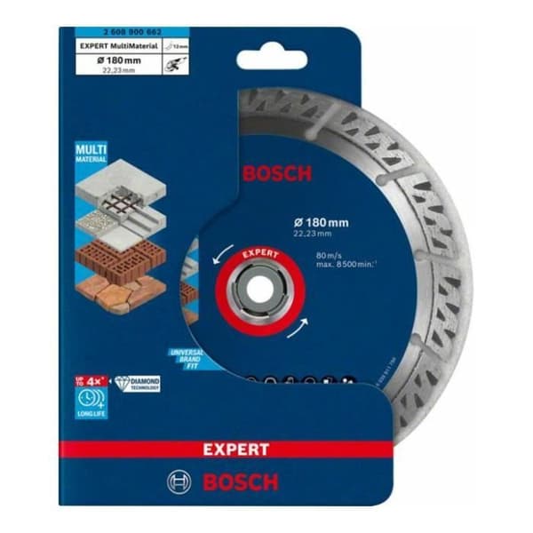 Diamantkapskivor Expert MultiMaterial 180X22 / 23X2 / 4X12 mm - BOSH - 2608900662