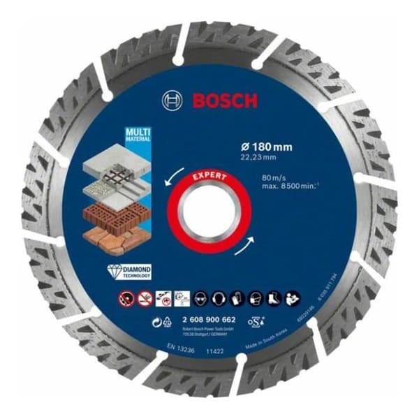 Diamantkapskivor Expert MultiMaterial 180X22 / 23X2 / 4X12 mm - BOSH - 2608900662