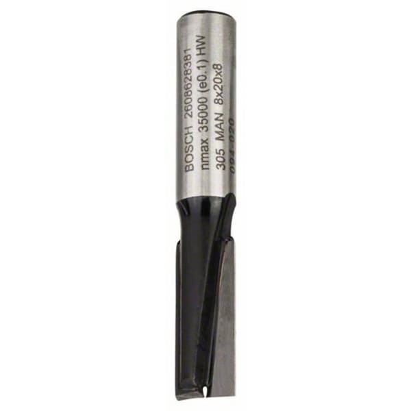 Fräs - Bosch - 2 608 628 381 - Diameter 8 mm - Längd 51 mm - Arbetslängd 20 mm