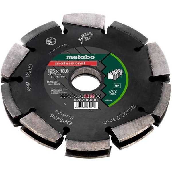 Skivfräs - METABO - 628298000 - Volframkarbid - 2,125 x 18 x 22,23 mm - Professionell