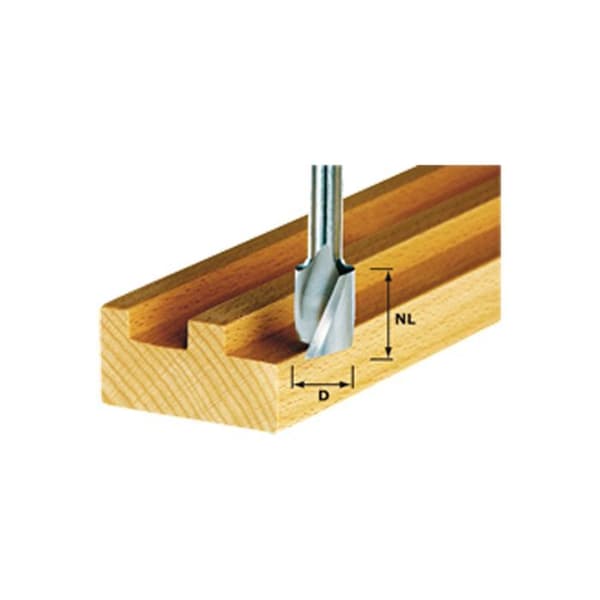 Fräs - FESTOOL - Spiralspår - 8mm skaft - HW stål