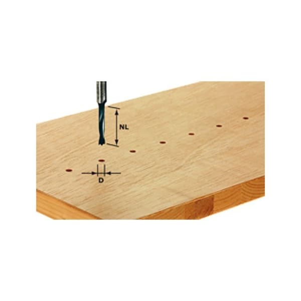 Fräs för HW stift - FESTOOL - HW S8 D5/30 Z - Skaft 8mm - Mått 8mm