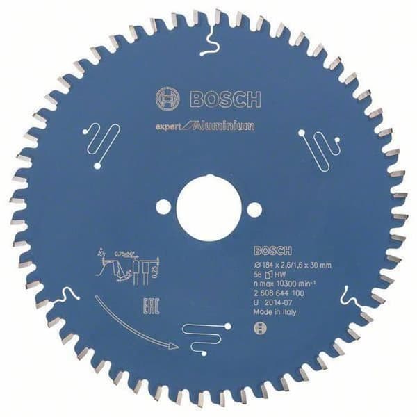 Cirkelsågblad - Bosch - 2 608 644 100 - Aluminium - 18,4 cm - 1,6 mm - 10300 varv/min