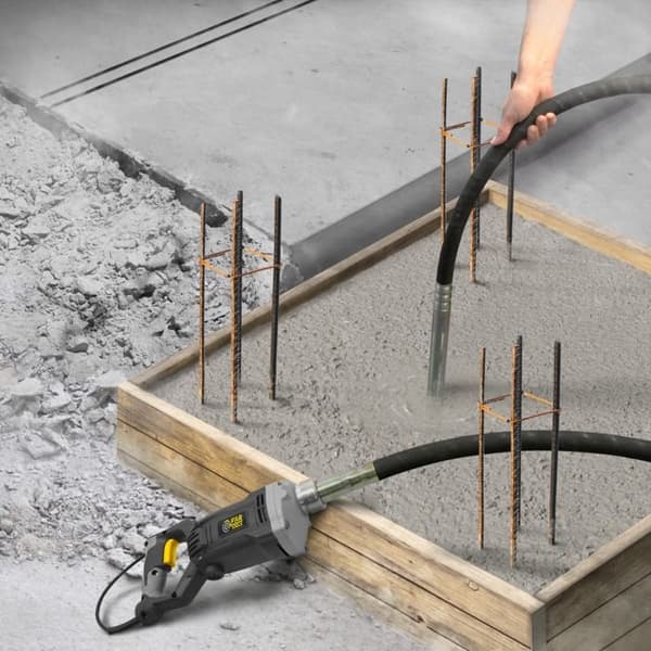 Betongvibrator - Nål 400 mm x D. 35 mm - 1100 W - Flexibel 1,25 m - 230 V