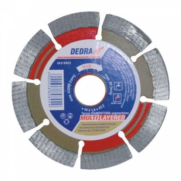 Slip av slipmaskin - skärskiva Dedra - H1095 - Multilager segmenterad skiva 180mm