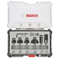 Miniatyrbild 3 av 4: Coffret med 6 frästar för att jämna till/chamfrera/runda av med 6 mm skaft BOSCH - 2607017468