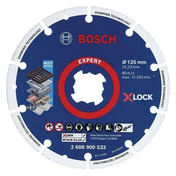 Bågskiva - BOSCH EXPERT - 2608900533 - 125mm - Diamantkonkrecioner - X-LOCK