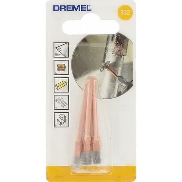 DREMEL Borstar - Paket med 2 - Slut i Rostfritt Stål - Ø 3,2 mm