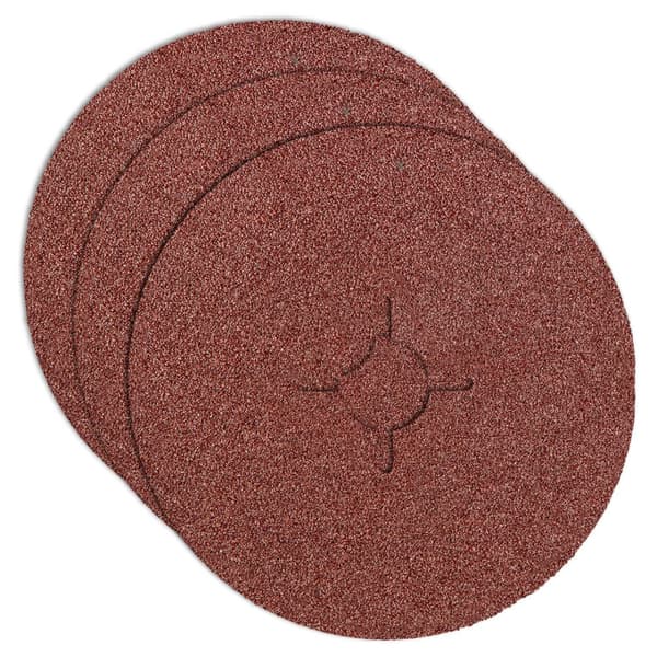 Fiberslibeskiver 125, K80, 3 stk.