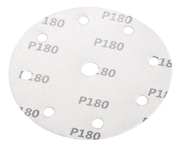 Slibeskiver 150 mm, P180, 5 stk, med 9 huller til 04-721