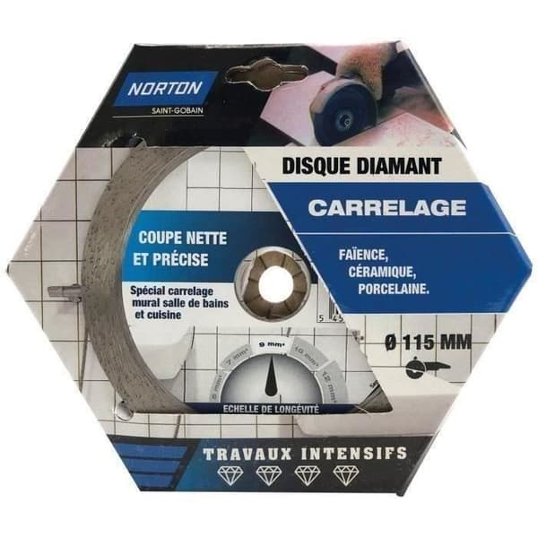 NORTON Diamantskiva intensiv keramik 115