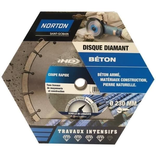 NORTON Diamant skiva intensiv konstruktion 230 IHD