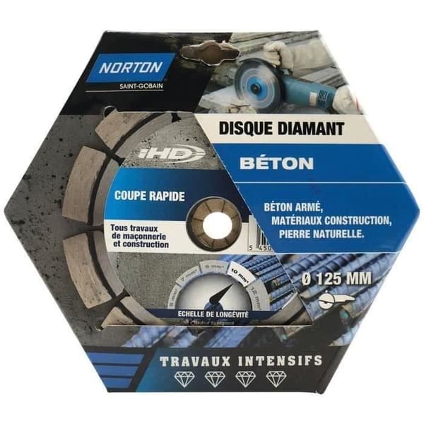 NORTON Diamantskiva intensiv konstruktiv 125 IHD