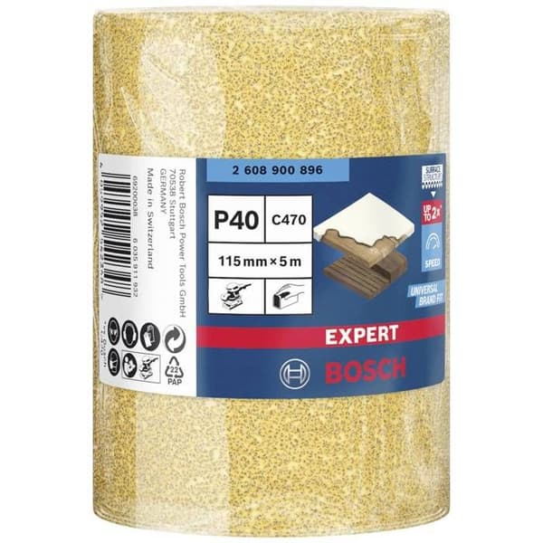 Bosch tillbehör EXPERT C470 2608900896 Operforerad sandpappersrulle 40 grit 1 st(s)