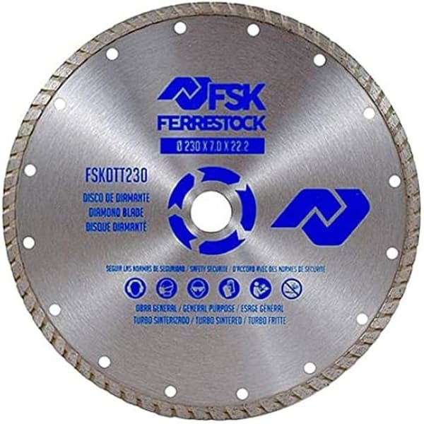 Diamantklinga - Ferrestock - FSKDTT230 - 230 mm - Torrskärning - Nötningsbeständig