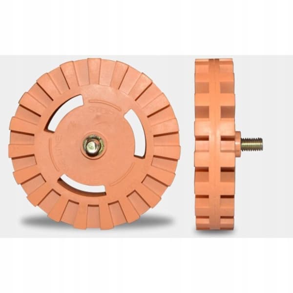 Gummiskive til fjernelse af lim fra fælge "blomst" 100 mm + adapter til skruetrækker