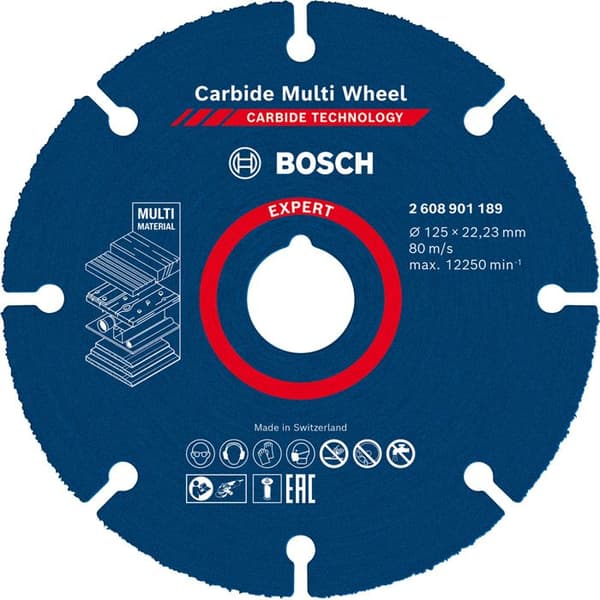 Skärskiva - BOSCH EXPERT - 2608901189 - 125mm - Karbusteknologi - Multimaterial