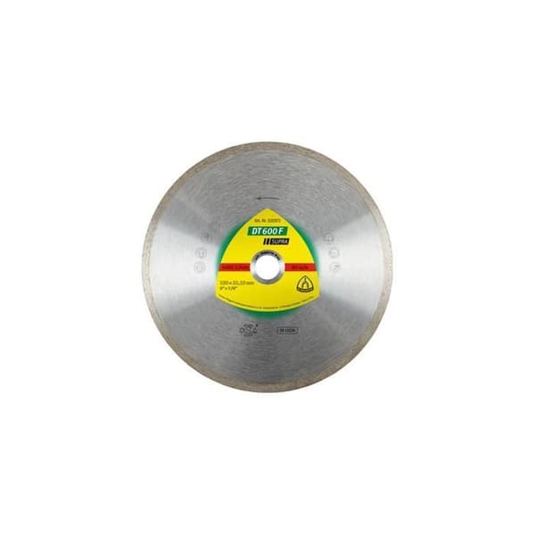 SUPRA DT 600 F diamantklinga D. 125 x 1,6 x Ht.7 x 22,23 mm - Porslinsstengods / Lergods / Kakel - 325369