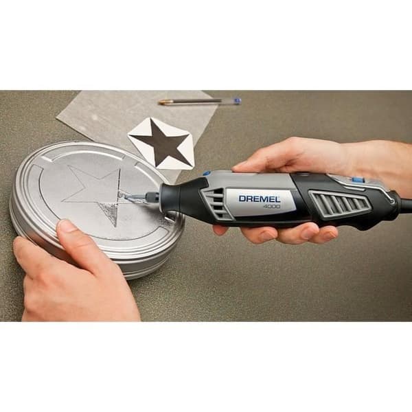 Volframkarbidgrad - DREMEL - 9910 - För skulptering och gravering - Spetsad spets - Diameter 3,2 mm