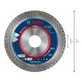 Miniatyrbild 4 av 4: Expert HardCeramic diamantkapskiva 115x22,23x1,4x10mm - BOSCH - 2608900654