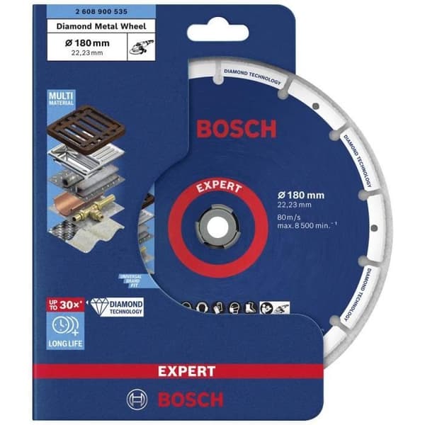 Kapskiva Expert Diamantmetallhjul 180 mm - BOSCH - 2608900535