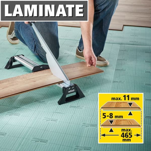 Skärpress för laminatgolv upp till 11 mm tjocka LC 600 - wolfcraft 6937000