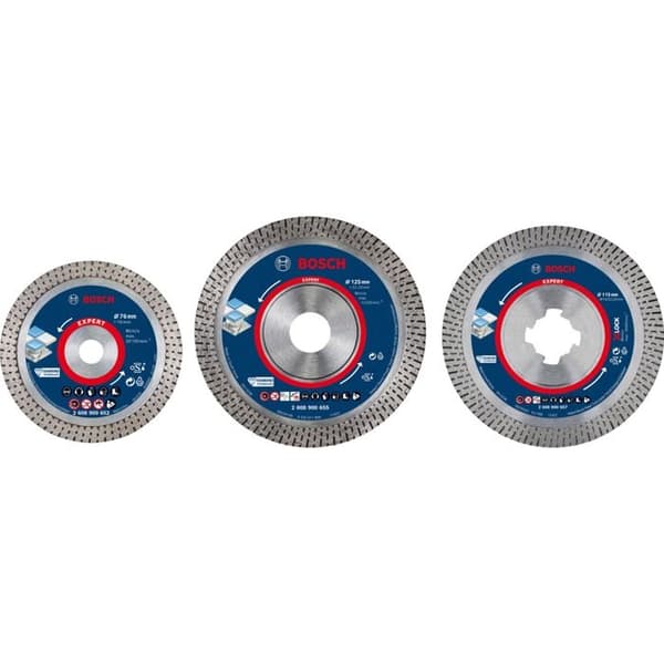 Diamantskärande skiva - BOSCH - Expert HardCeramic - 76x1,5x10mm - Precis skärning - Minskad vibration