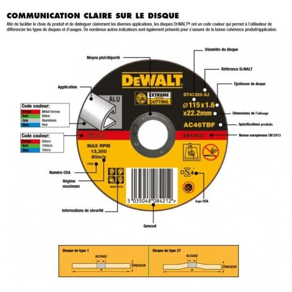 DEWALT DT40257-QZ Extreme metall diamantkapskiva