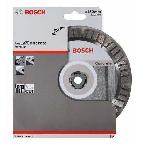 Diamantkapskiva - BOSCH - Bäst för sten - 230 mm - Borrning 22,23 mm - Bredd 2,4 mm