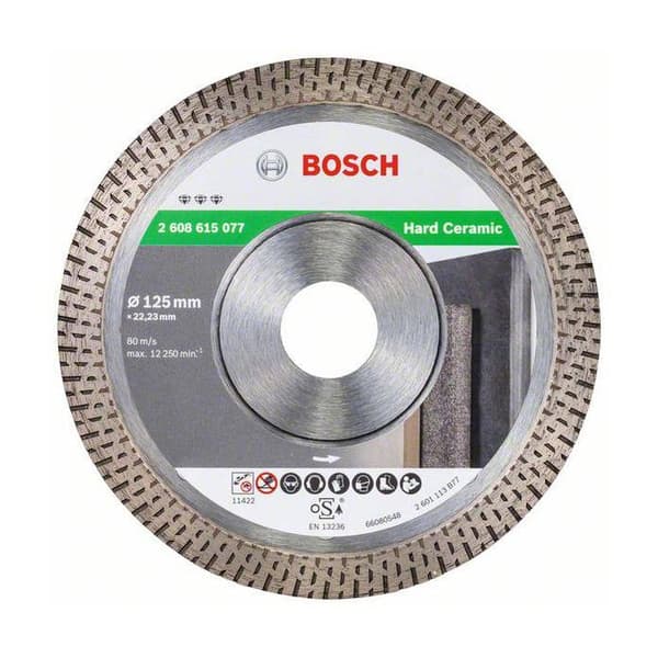 Diamantblad Best Hard Ceramic Expert BOSCH 125 mm - 2608900655
