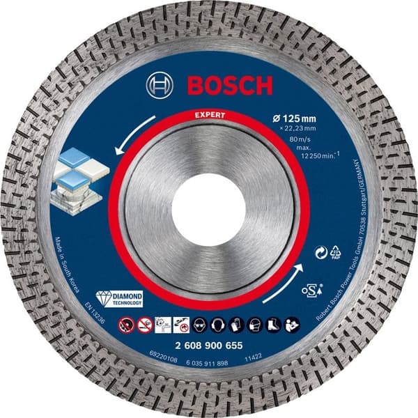 Diamantblad Best Hard Ceramic Expert BOSCH 125 mm - 2608900655