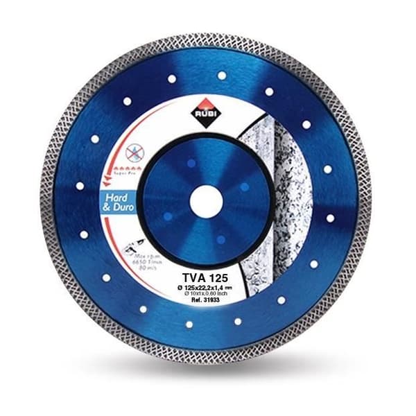 Diamantklinga - RUBI - VAT TURBO Viper - 125 mm - Torrkapning - Hårda material