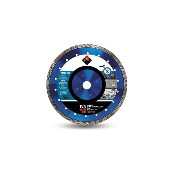 Diamantklinga - RUBI - VAT TURBO Viper - 125 mm - Torrkapning - Hårda material