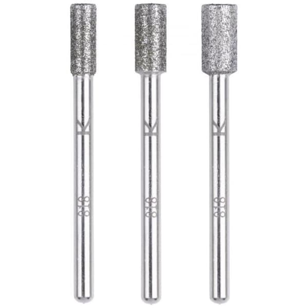 Slipande diamanthjul - Wolfcraft - Cylindriska - 3 stycken - Ø 4/4,8/5,5 mm - Skaft 3 mm