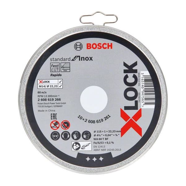 Kapskiva - Bosch - 2608619266 - Rostfritt stål - Diameter 115 mm - Hål 22,23 mm