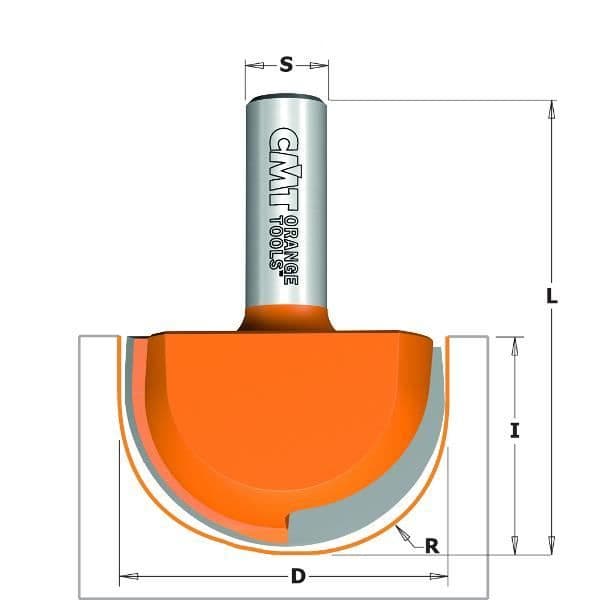 FRÄSNING FÖR HW SPÅRPROFIL S=12 D=50,8x31,75 R=25,4 914,990,11