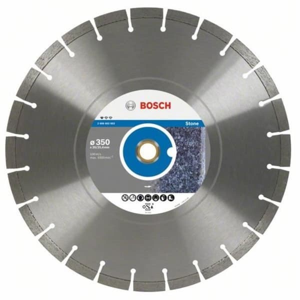 Bosch diamantskärskiva Professional för sten, 350 x 20,00 + 25,40 x 3,1 x 10 mm 2608602603