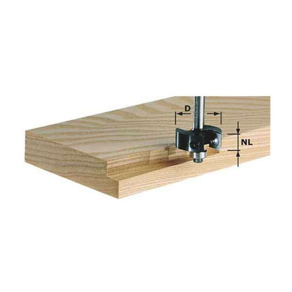 Fräs - FESTOOL - HW S8 D35 - Falsdjup 8,0 mm till 14,6 mm
