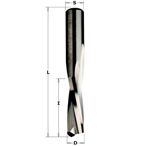 HELIKOIDAL CUTTER Z2 NEG.HM D = 10X32X80 S = 8 DR 192.800.11