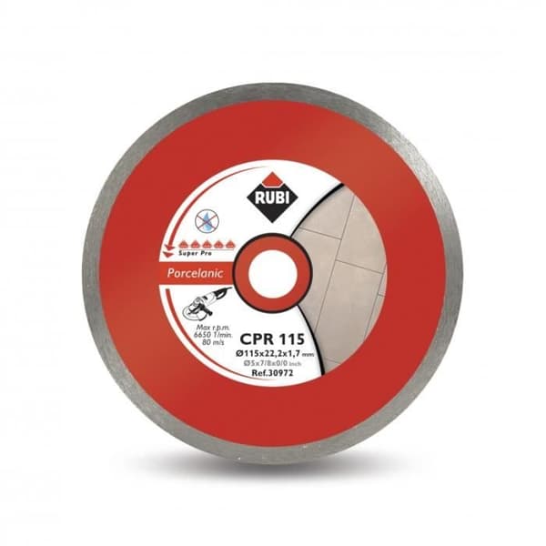 Skärskiva - CPR SUPERPRO - 115 mm - Porslinssten - Fin finish - Tjocklek <25 mm