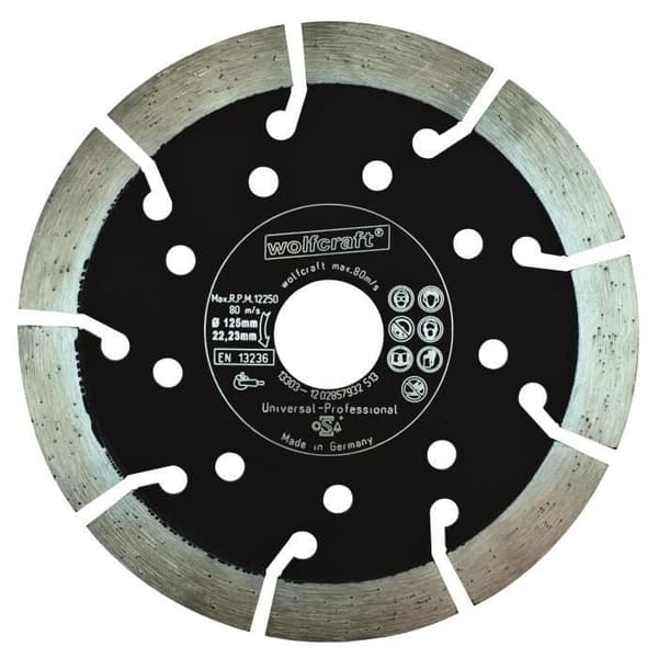 WOLFCRAFT Expert diamantklinga - Diameter: 125 mm Seg.13