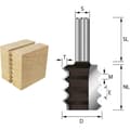 Miniatyrbild 2 av 4: Fraise joint-collé ENT 16450 Carbure Queue S 12 mm Diameter D 35 mm NL 40 mm T 4 mm M 4,76 mm E 80 SL 40 mm