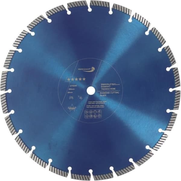 PRODIAMANT Fastcut Höghastighets Diamantskiva 350mm x 20mm för Mycket Hårda Byggmaterial