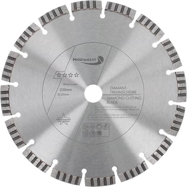 PRODIAMANT Diamantkapskiva 230mm Betong Laser Turbo