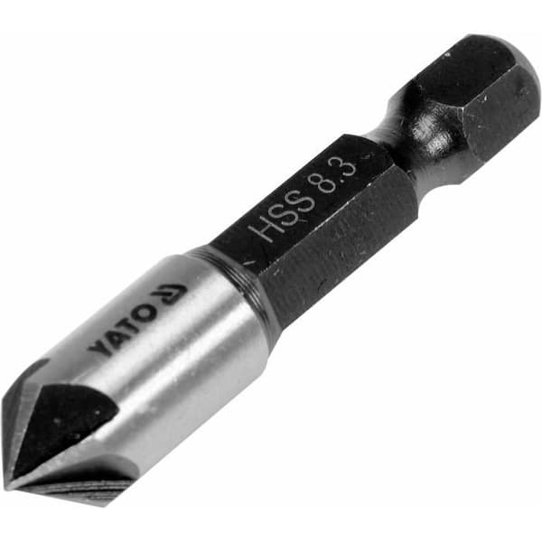 Fraiser - stiftpolerare - abrasivkåpa - satineringstopp Yato - YT-44722 - Fräser för metall 8,3 mm HEX ()
