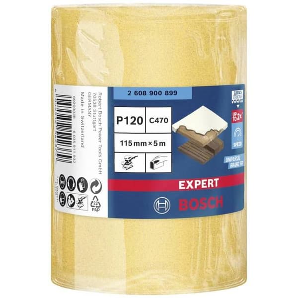 Bosch tillbehör EXPERT C470 2608900899 Operforerad sandpappersrulle 120 grit 1 st(s)