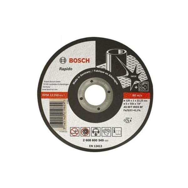Meule assiette - BOSCH - Ø 115 mm - Volframkarbid - Fin korn - Mångsidig